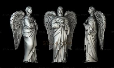 3d модели ангелы (AN_0081) 3D модель для ЧПУ станка